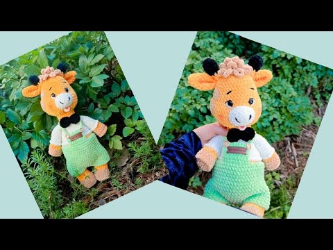 Видео: Вяжем жирафа  плюшевой пряжей|мастер-класс жираф амигуруми крючком#tutorial #мастеркласс