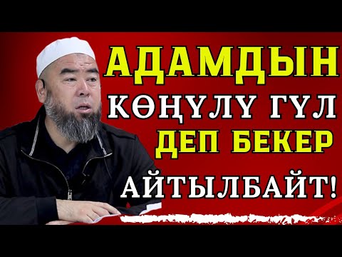 Видео: АДАМДЫН КӨҢҮЛҮ ГҮЛ ДЕП БЕКЕР АЙТЫЛБАЙТ! Устаз Эрмек Тынай уулу