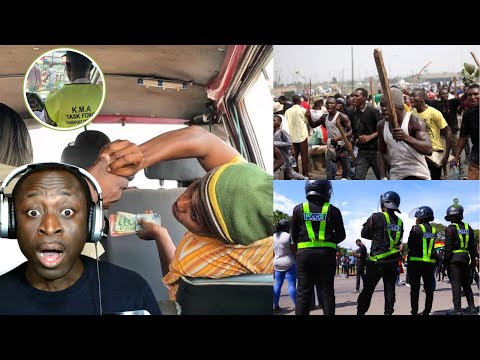 Видео: Ребята из Кумаси не дают водителям «Тротро» взимать высокую плату за проезд в ночное время — на с...