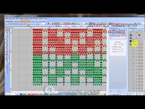 Видео: Урок 2-2. Создание дизайна каркасного филейного кружева