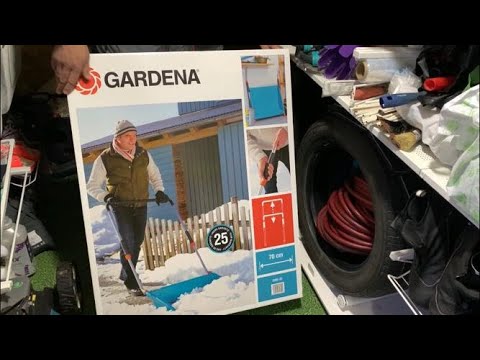 Видео: Скрепер для уборки снега Gardena / Скрепер-волокушка
