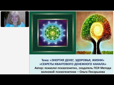 Видео: Запись вебинара Ольги Писарьковой от 11.10.  Законы земных денег и законы Богатства Вселенной.