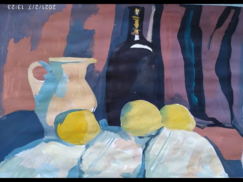 Видео: Декоративный натюрморт (фовизм и кубизм)