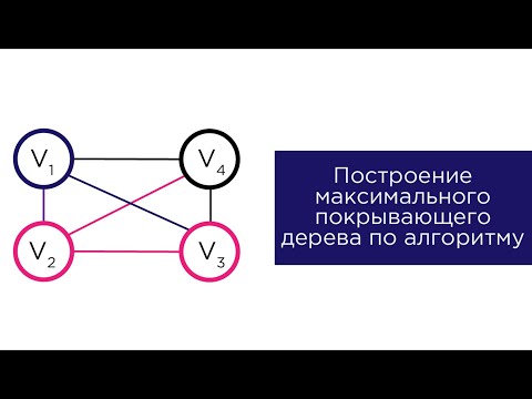 Видео: Построение максимального покрывающего дерева по алгоритму