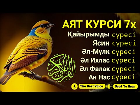 Видео: ҚҰРАН ОҚУ ҰЙЫҚ УАҚЫТЫ | Орындық өлеңі | Ар Рахман сүресі | Әл Мулк | Ясин | An Nas | Әл Ихлас