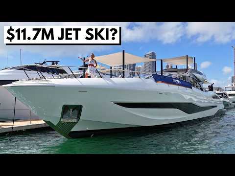 Видео: Гидроцикл мощностью 5300 л.с.? 🤯 Тур на яхте Mangusta 104 Rev "Jaqpot" 2023 года стоимостью 11 750