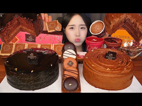 Видео: сладкий Десерт🍫 Шоколадный Торт & Макарон АСМР МукбангㅣDessert Chocolate Cake Mukbang