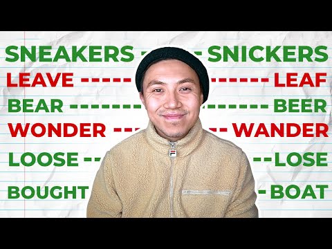 Видео: НЕ ПУТАЙТЕ ЭТИ СЛОВА! Американское произношение - тренировка I LinguaTrip TV