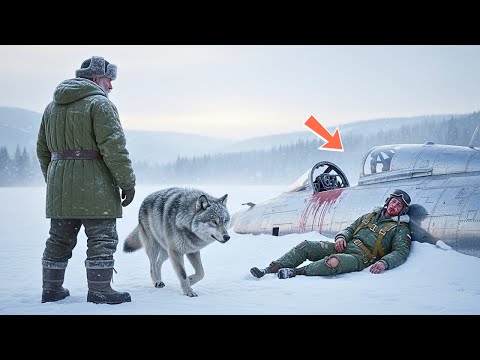 Видео: Ветеран увидел, как истребитель упал в снег — и то, что нашёл его волк, изменило всё!