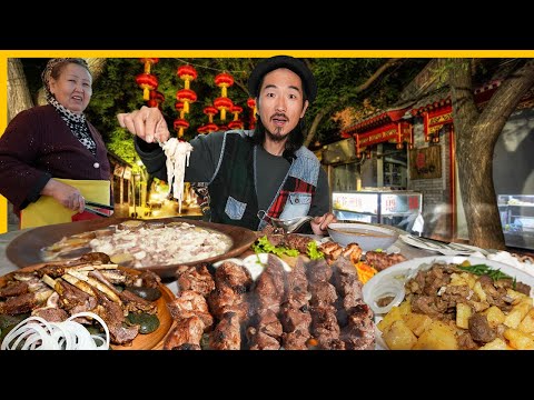 Видео: Халяльная китайская уличная еда в Кыргызстане 🇰🇬 Рынок Каракол + экзотическая уйгурская еда
