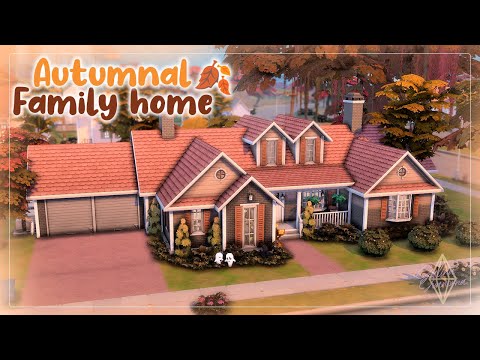 Видео: Осенний семейный дом 🍁| Симс 4: Строительство | Fall Family Home | The Sims 4: Speed Build
