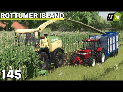 Видео: Измельчение и прессование кукурузы с помощью Goweil Master | Остров Роттумер № 145 | FS25