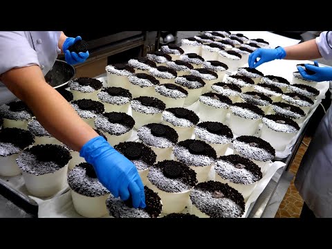 Видео: Полный орео! Удивительный процесс приготовления торта Oreo - корейская уличная еда