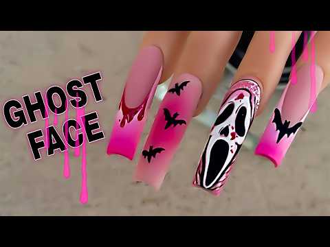 Видео: Инструкция: нанесение акрила + лицо привидения и летучие мыши!