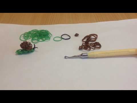 Видео: Улитка из резинок на крючке
