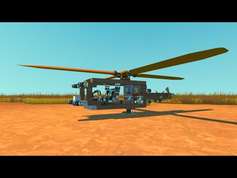 Видео: Scrap mechanic fant mod / вертолёт