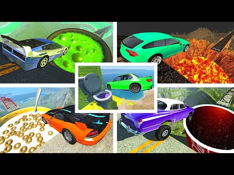 Видео: 5 КРУТЫХ ВИДЕО ПРО БЕЗУМНЫЕ ПРЫЖКИ В BEAMNG DRIVE