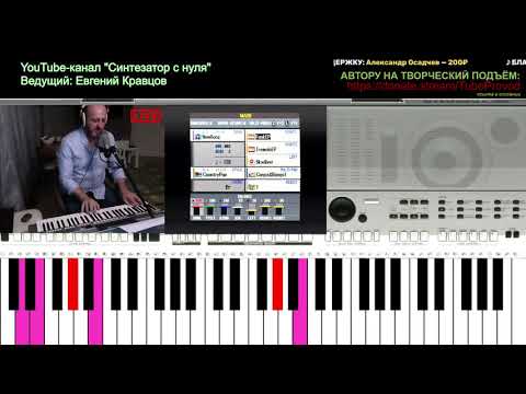 Видео: Как играть" Сувениры", "Чудная долина" и другие песни на синтезаторе