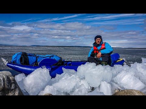 Видео: Арктический сплав на каяке. 2 серия. Ледовый плен озеро Имандра. Выживание на севере. Таежный быт