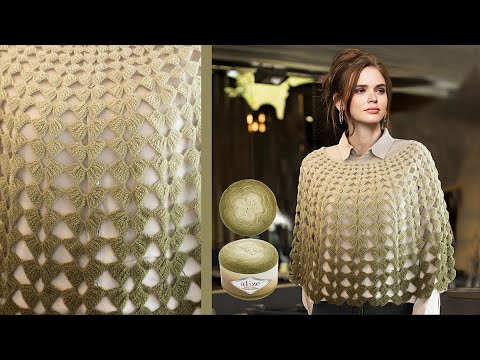 Видео: Angora Gold Ombre Batik ile Bolero Yapımı • Bolero Tutorial • Вязание Болеро