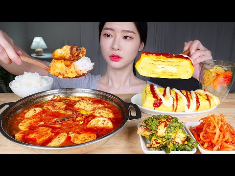 Видео: АСМР МУКБАНГ | Oyster Sundubu Jjigae 🔥 (Пряный мягкий суп из тофу) Огромный рулет