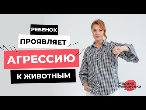 Видео: Ребёнок проявляет агрессию к животным.