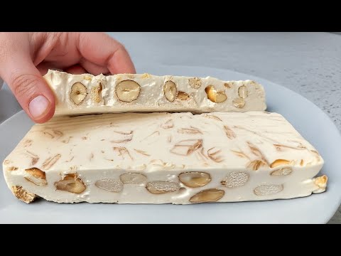 Видео: Бысткий и простой нуга на праздники и Рождество 🎄! Без выпечки! 2 рецепта