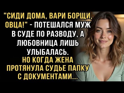 Видео: ОН НАЗВАЛ ЕЁ «ОВЦОЙ» В СУДЕ… НО ПАПКА С ДОКУМЕНТАМИ УНИЧТОЖИЛА ЕГО
