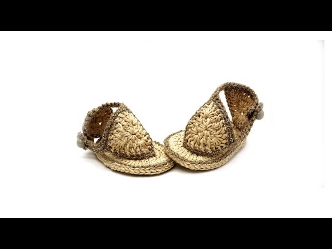 Видео: Пинетки сандали крючком  Василиса #20 🥾🧶