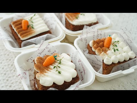 Видео: Как приготовить ланчбокс из морковного торта :: корейское десертное кафе