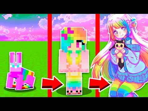 Видео: КАК МЕНЯЛАСЬ ДЕВУШКА РАДУЖНЫЙ КРОЛИК МОБ И ЕЁ ЖИЗНЕННЫЙ ЦИКЛ МАЙНКРАФТ ЭВОЛЮЦИЯ МУЛЬТИК
