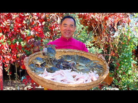 Видео: Обязательный рецепт крабов! Тушёный с абалоном и куриными лапками для лучшего вкуса!
