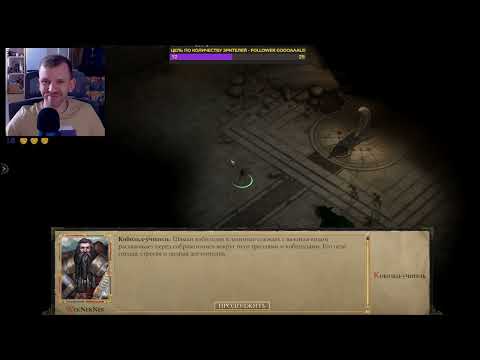 Видео: Друид барон-Pathfinder: Kingmaker. Логово троллей. Бои с вождем троллей. 6ой эфир