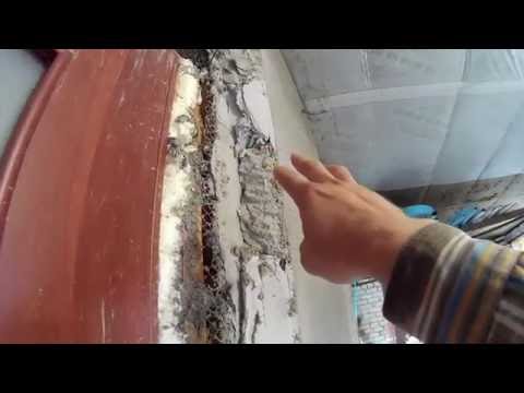 Видео: Штукатурка по дереву с перепадами в 9 см. часть 2