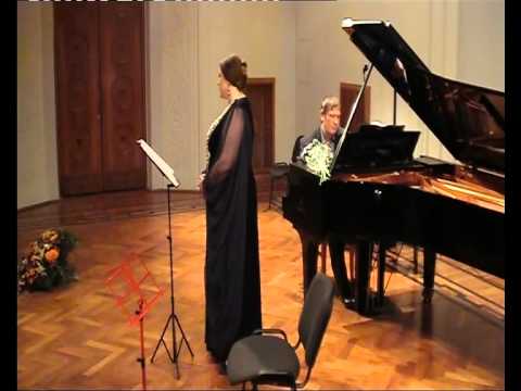 Видео: Глинка "Жаворонок". Yana Ivanilova soprano,  Boris Berezovsky 2014