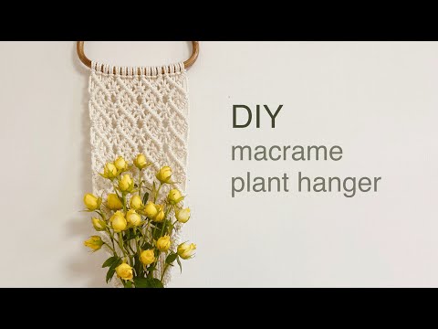 Видео: DIY | macrame plant hanger | вешалка для растений макраме