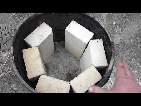 Видео: Масляная печь для варки в тигле. Постройка.