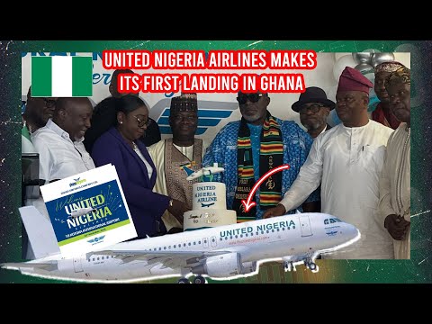 Видео: United Nigeria Airlines совершила первую посадку в Гане
