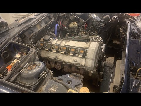 Видео: BMW E34 Свап двигателя m50b25 за место m20b25 нюансы установки