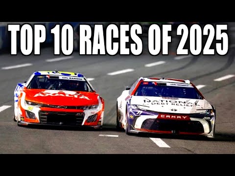 Видео: 10 лучших гонок NASCAR 2025 года