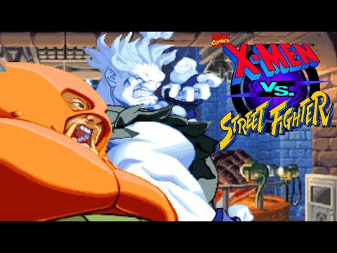 Видео: Люди Икс против уличных бойцов - Акума и Джаггернаут