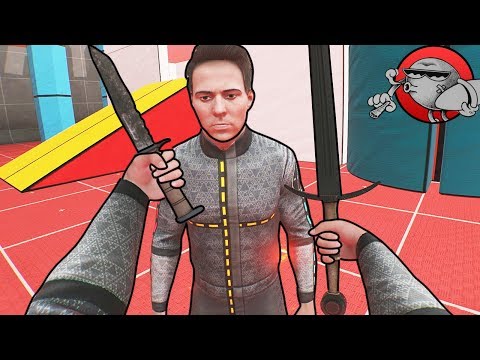 Видео: Ножи и мечи - Boneworks