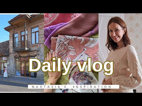 Видео: Рукодельный влог. Свитер почти готов. Покупки. Создала шёлковый платок.