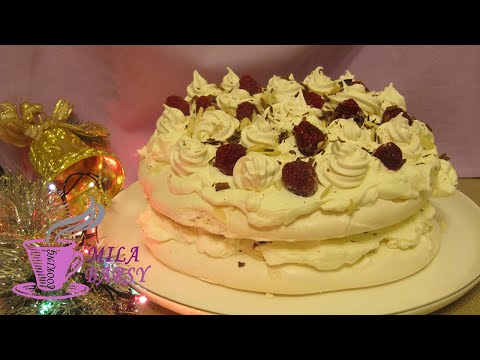 Видео: Невероятно легкий торт безе (Меренговый торт) | Meringue cake
