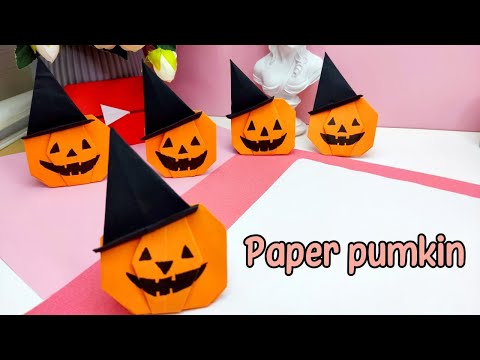 Видео: Pumkin DIY / Paper Pumkin / Тыква из бумаги / Как сделать тыкву из бумаги / Декор на Хэллоуин