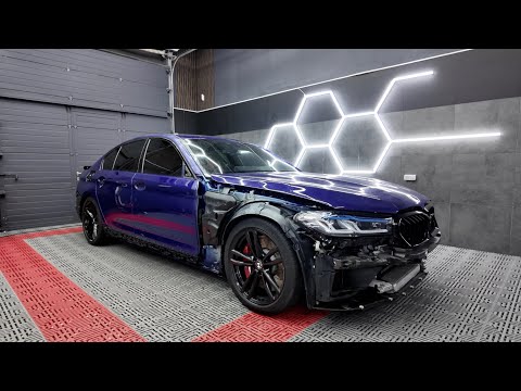 Видео: Переклеили M5: Новый Цвет, Новый Стиль.