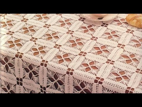 Видео: Скатерть крючком из ажурных мотивов *Crochet Motifs* Красивые мотивы крючком «Иллюзия» Урок 226