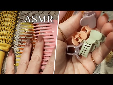 Видео: АСМР Таппинг Щетки, Заколки, Расчески | ASMR