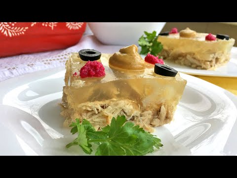 Видео: Холодец из курицы (без желатина) | ВКУСНЫЙ и ПРОСТОЙ рецепт приготовления холодца