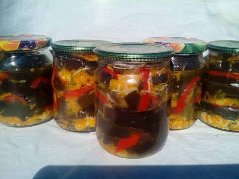 Видео: Баклажаны остренькие на зиму. Простой рецепт.